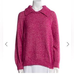 Ba&sh Hot Pink Alex Collared Sweater Size 2
